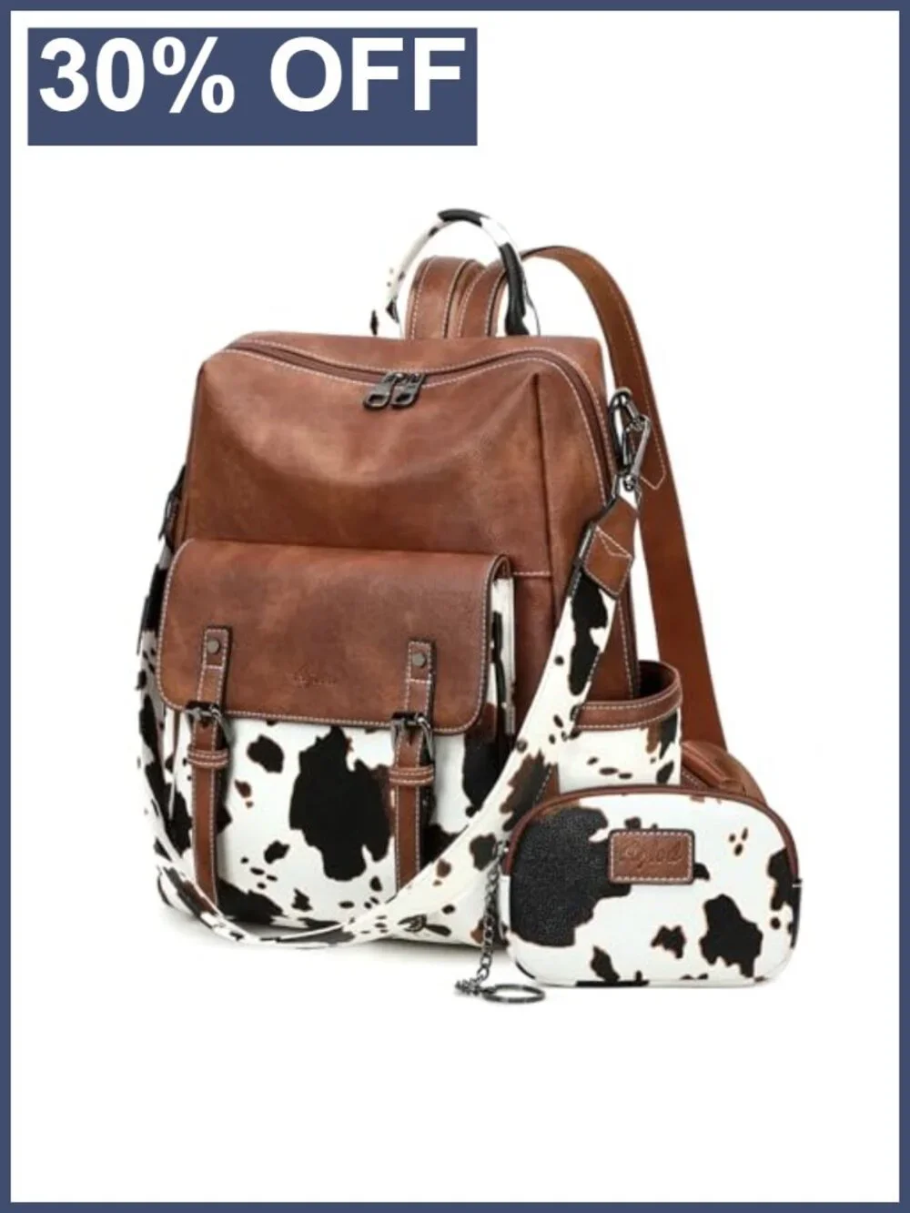 Faux Leather Backpack Purse for Women Large Travel Shoulder Bag